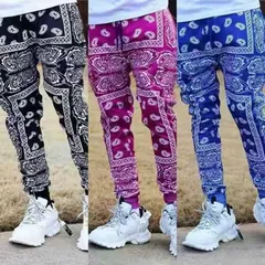 ジョガーパンツ メンズ スウェットパンツ スウェット 柄パンツ yifengyu39