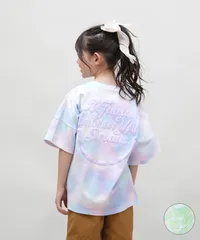 【ムラスポ公式】新品 RUSTY ラスティ 半袖 Tシャツ キッズ ジュニア 子供 女の子 バックプリント タイダイ ニコちゃん 965506