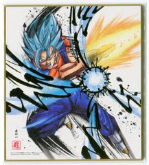 バンダイ ドラゴンボール色紙ART 3弾/2375668 超サイヤ人ゴッド超サイヤ人ベジット(箔押し) 1
