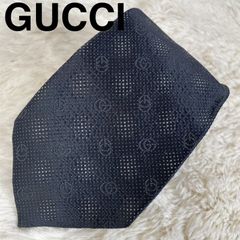 【美品】GUCCI グッチ ネクタイ GG柄 シルク100%