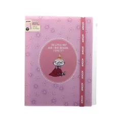 ムーミン ポケットファイル ゴムバンド付クリアファイル5P+F A4 リトルミイ 北欧 サンスター文具 新学期準備文具 キャラクター グッズ 