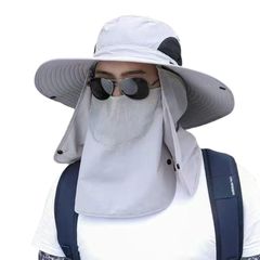 【人気商品】UPF50+ 撥水加工 通気性 サイズ調節可能 360°UVカット 吸湿速乾 冷感 釣り 日焼け対策 花粉 登山 折りたたみ 日除け帽子メンズ メンズ 男女兼用 サファリハット [Formemory]