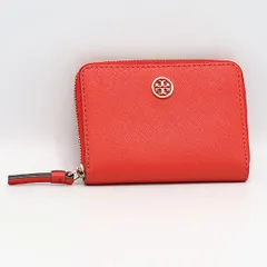 良品 トリーバーチ カードケース キーリング付 レッドカラー レディース財布 2000000 NSK MTM