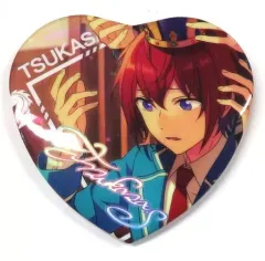 【中古】バッジ・ピンズ 朱桜司(王冠と信念/開花前) 「あんさんぶるスターズ! 願望ホログラムハート缶バッジ Knights」 中国限定