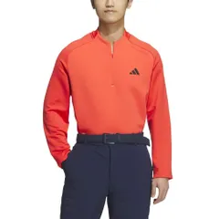 [アディダスゴルフ] ゴルフポロシャツ COLD.RDY ハーフジップL/Sストレッチシャツ メンズ ブライトレッド [ブライトレッド] [M]