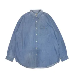 《90s》L.L.Bean エルエルビーン ダンガリー デニムシャンブレ 長袖シャツ ビッグサイズ 大きいサイズ