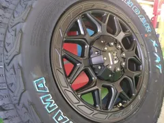 新品 4本 ハイエース 200系 レジアスエース タイヤホイールセット 車検対応 ヨコハマ ジオランダー X-AT 215/65R16 16インチ InFerno