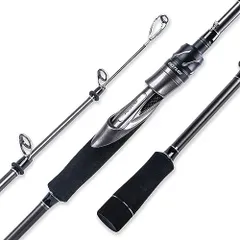 コンパクトロッド 1.8m Goture（ゴチュール）コンパクトロッド 初心者・子供用 仕舞:43cm 超軽量 振出竿 ちょい投げ RIGELシリーズ (1.8m, グレー)