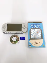 ●【通電未確認】PSP1000 本体 シルバー モンスターハンターポータブル 2nd G カズオ セット【ゲーム機本体】【1】