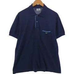 古着 ラコステ LACOSTE チェック柄 半袖 ポロシャツ 5 メンズL相当/eaa538094