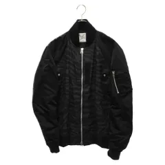 Sacai (サカイ) ZEBRA PRINT BOMBER JACKET ゼブラプリント ボンバージャケット MA-1 ブラック 20-02255Mのサムネイル