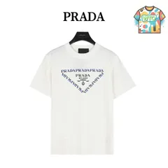 【今日WTO】Prada チェストカラーブロックロゴ T シャツ-CI45