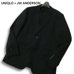 UNIQLO × JW ANDERSON ユニクロ JWアンダーソン 春夏 SLIM FIT★ アンコン テーラード 感動ジャケット Sz.L メンズ 黒