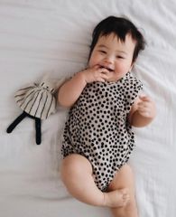 Dot Terry Towel Baby Bubble Bodysuit
