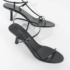 THE ROW ザ・ロウ 靴 シューズ ヒール Bare Sandal レザー サンダル F1099 L35 レディース ブラック ストラップサンダル ヒールサンダル 春夏のサムネイル