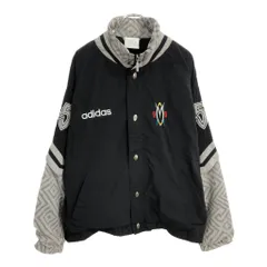 90年代 adidas アディダス ナイロンジャケット スポーツ ブラック(メンズ L)中古 古着 U6135