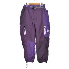 グラミチ GRAMICCI アンドワンダー and wander PATCHWORK WIND PANT パッチワーク ウィンドパンツ S 紫 パープル GMP4-S3002-M
