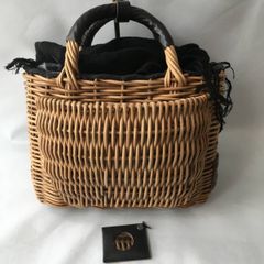 美品 ebagos (エバゴス) 完売 　かっちり　紅藤 カゴ バッグ 美品 ebagos (エバゴス) 完売 かっちり 紅藤 カゴ バッグ - メルカリ