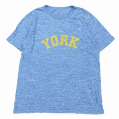 SOPHNET ソフネット YORK カレッジロゴ Tシャツ カットソー 半袖 霜降り柄 トップス サイズM ブルー 青 メンズ 【中古】のサムネイル