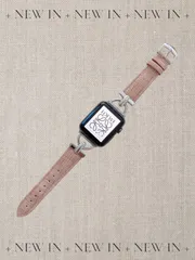 Apple Watch パステルカラー フェイクレザー バンド 38/40/41mm　アプリコット