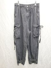 ◇ Θ EMMA CLOTHES 엠마 클로즈 느긋하게 청바지 데님 팬츠 사이즈 M 블랙계 레이디스 P [1409090022760]