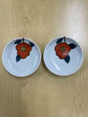 【セット】徳永遊心窯　椿2枚、梢2枚