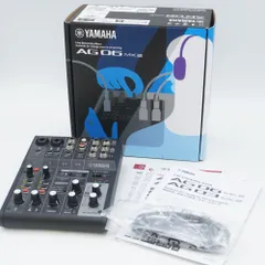 【新品未使用】YAMAHA AG06 MK2 オーディオミキサー ヤマハ | AG06MK2 - AG Series - 概要