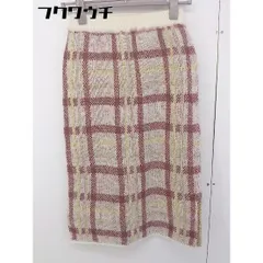 ◇ ◎ MAJESTIC LEGON タグ付 ロング タイト ニット スカート サイズM ベージュ系 ボルドー系 イエロー系 レディース  【中古】 【1202190003093】