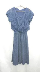 ◇ ⊂ OLIVE des OLIVE オリーブ デ オリーブ 袖なし ロング ワンピース サイズM ネイビー レディース E  【1410290054543】