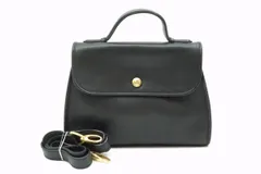 オールド コーチ ヴィンテージ 2way ショルダー ハンドバッグ ブリーフケース 0796 224 Unisex レザー 黒 ブラック COACH 2683h