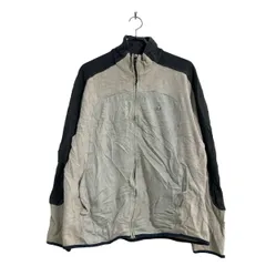 Champion ジップアップ ジャケット M ライトベージュ グレー チャンピオン 古着卸 アメリカ仕入 a602-5770
