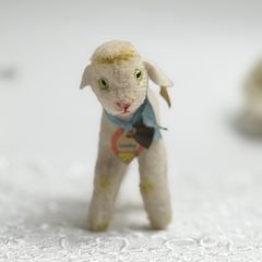 送料無料★シュタイフ★Lamby 10cm オールID's完品★1968年製(最小サイズ)ヒツジのランビー/ひつじ/羊/ラム★ビンテージ/アンティーク★STEIFF/Steiff★