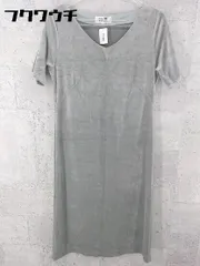 ◇ 23区 オンワード樫山 半袖 膝下丈 ワンピース サイズ36 グレー系 レディース 【中古】 【1002801346096】