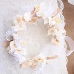 リボンクラウン　ivory