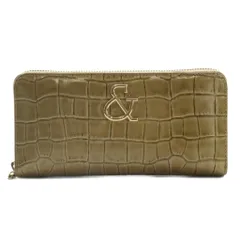 ピンキー&ダイアン ピンダイ PINKY&DIANNE 長財布 クロコ型押し エナメル 箱付き ベージュ /SS ■OS