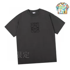 【今日WTO】Loewe 2025 夏 無地刺繍丸首半袖 T-JD51