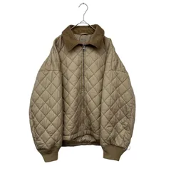 Uniqlo C パフテックブルゾン ユニクロ キルティングジャケット ブルゾン ベージュ Lサイズ