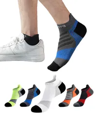 [EZATING] 靴下 メンズ くるぶしソックス スポーツソックス ショートソックス カジュアル 吸汗速乾 【抗菌 防臭 綿 】 通気性 カラフルソックス アウトドアソックス 7足 6足 5足セット 24-28cm 男女兼用 春夏秋冬