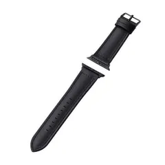 【新品・5営業日で発送】ELECOM エレコム Apple Watch 41／40／38mm／バンド／ハイブリッドレザー／ブラック(AW-41BDLHVBK)