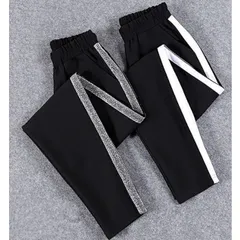 ジャージ レディース 下 ラインパンツ サイドライン トレーニング スポーツ ライン 入り パンツ【0807④】