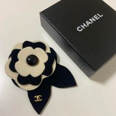 シャネル ココマーク カメリア コサージュ ブローチ ヴィンテージ