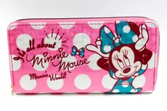 ディズニー 長財布 小銭入れあり ミニーマウス ロングウォレット レディース ピンク Disney 【中古】