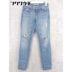 ◇ J BRAND ジェイ ブランド USA製 ダメージ加工 ジーンズ デニム パンツ サイズ22 インディゴ レディース 【中古】 【1002802575327】