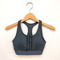 アディダス adidas 【Don't Rest Alphaskin】 ドントレストアルファスキンパット入り3ストライプスポーツブラ【取り外し可能なパッドとパワーメッシュワイヤー付き】吸水性に優れた素材と背面メッシュで通気性が向上