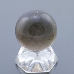スモーキークォーツ丸玉 32mm 45.9g 天然石・置物 煙水晶 厄除け 除障 魔除け 破魔 台座は付属しません