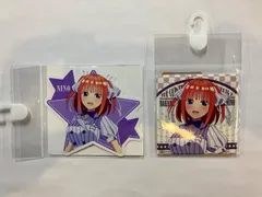 五等分の花嫁∬ 中野二乃 ダイナーver. スクエア缶バッジ べたまにあ ステッカー セット まとめ売り