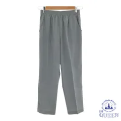 ☆美品☆ パンツ スラックス ウエストゴム カジュアル レディース グレー M 901-2366 送料無料 古着