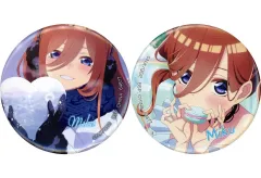 【中古】バッジ・ビンズ 中野三玖 缶バッジセット(2個セット) 「一番くじ 五等分の花嫁* ～ぬくもりを分かち合って～」 O賞