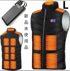 電熱加熱式ベスト サイズM 前後15箇所発熱 DC急速給電 40000mAh