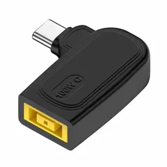 新品 ノートパソコン充電器をType-Cに変換 電源変換アダプター LENOVO/NEC/ThinkPad X1 Carbon Legion 11.0×4.5mm 角型プラグ 対応 ノートPC 充電アダプター 100W対応 トリガープラグ USBタイプC DC